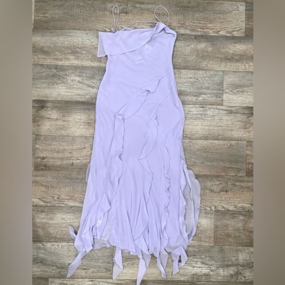 Mango Lavender Ruffle Maxi Dress - Picture 15 of 16